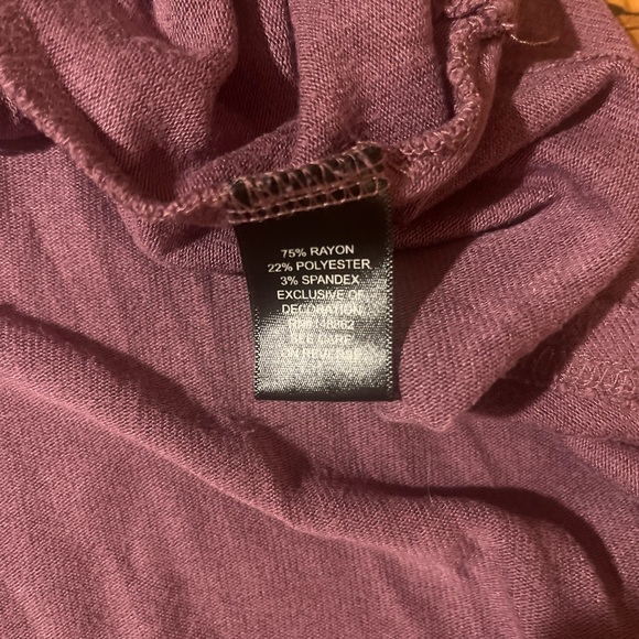 Torrid Midi Hacci Mauve/Purple Wrap Plunge Neck 3/4 Sleeve Flowy Dress - Picture 10 of 11